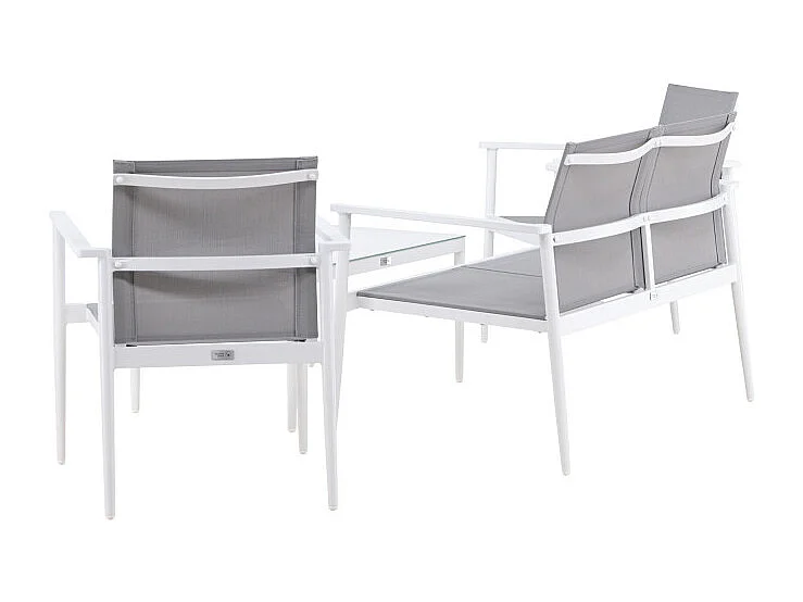 Salon de Jardin "Break" 105cm Blanc