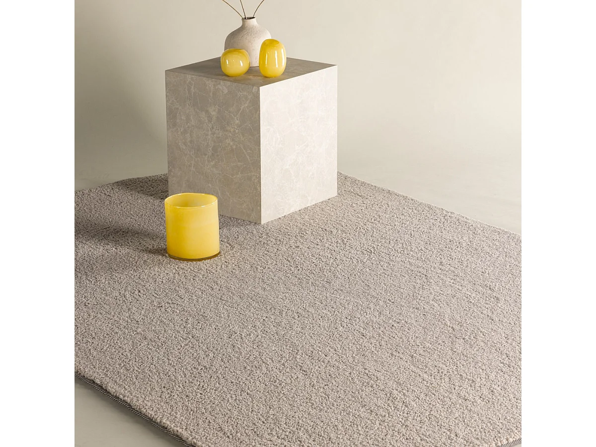 Tapis Uni "Teddy" 200x290cm Beige