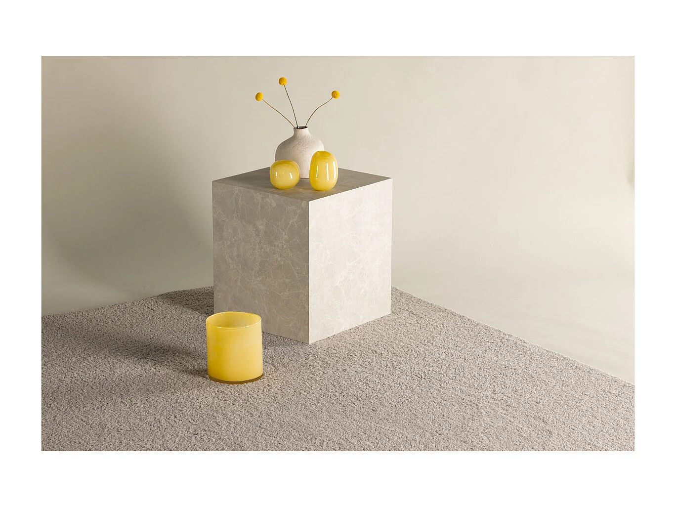 Tapis Uni "Teddy" 160x230cm Beige