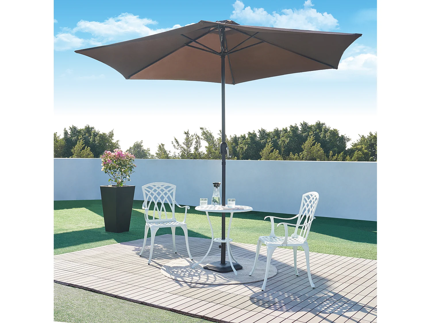 Set de bistrot de jardin Vena blanc casa.pro