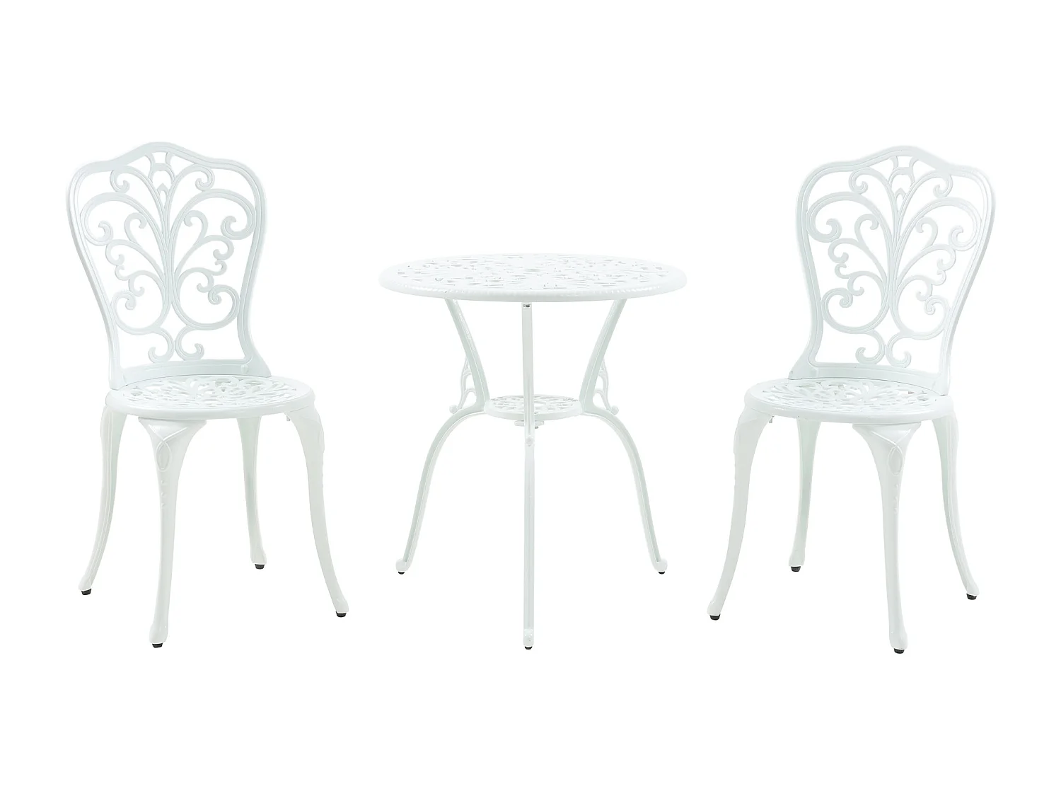 Set de bistrot de jardin Lupsam blanc casa.pro
