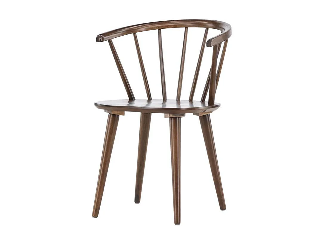 Bobby Esszimmerstuhl mit Armlehne Holz mocca.