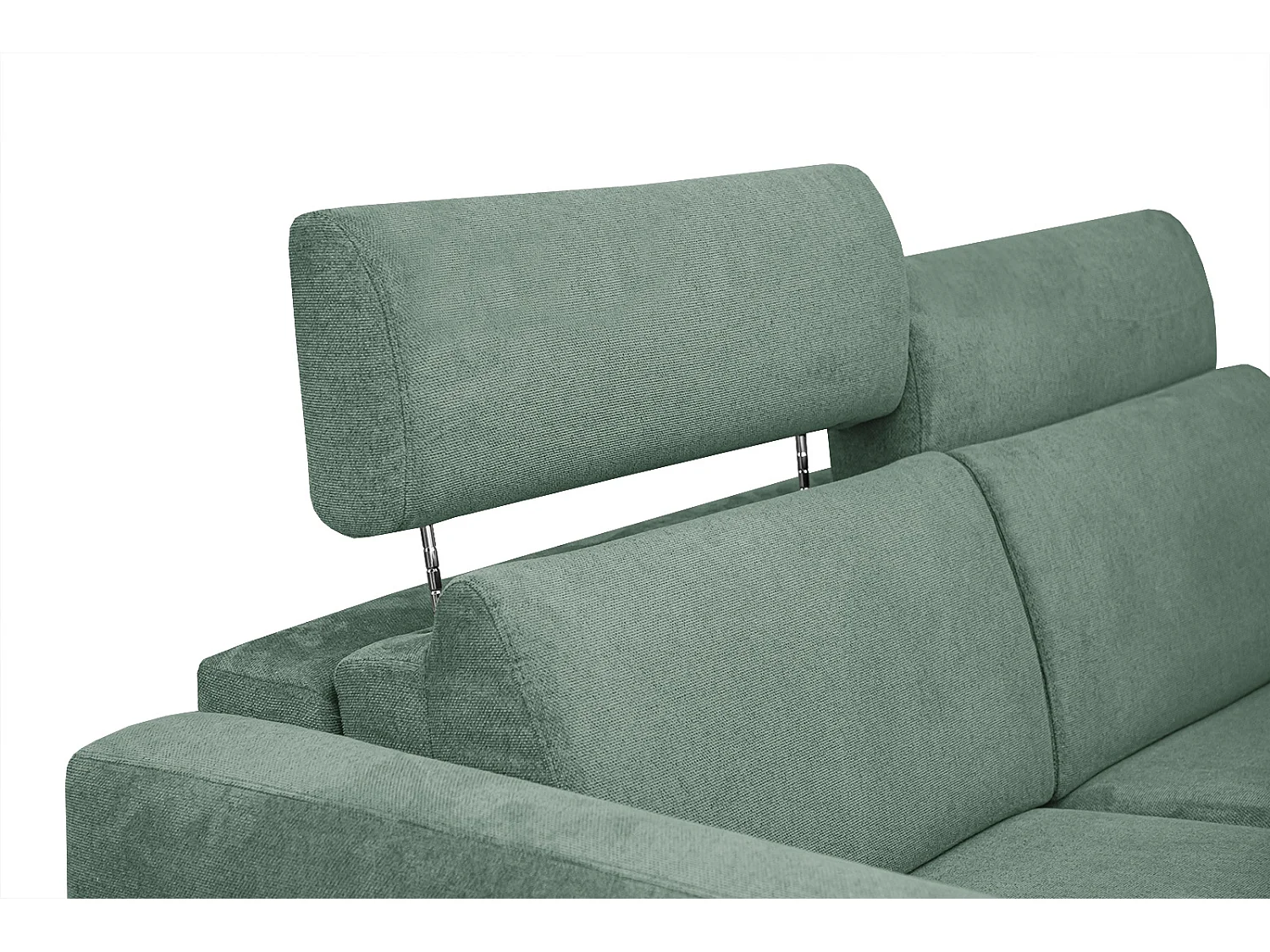 MEZO Sofa 3-Sitzer mit Schlaffunktion und verstellbare Kopfstützen, grün