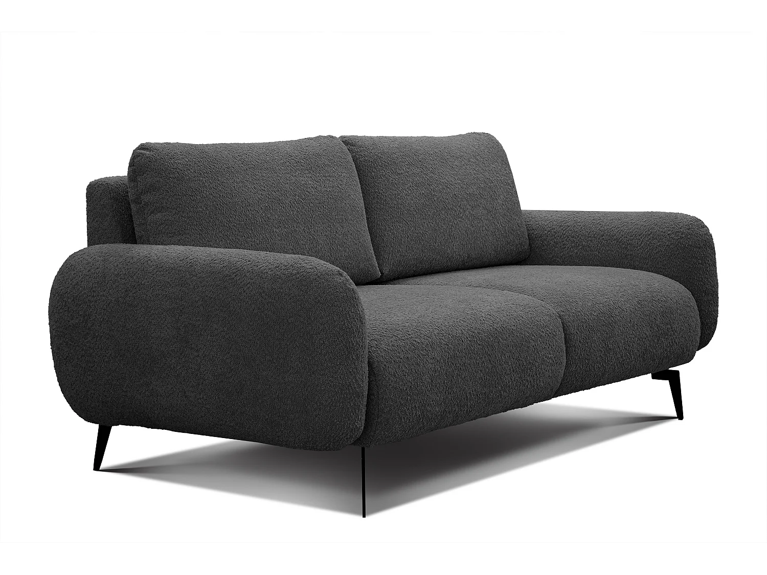FEBE Sofa 3-Sitzer, dunkelgrau