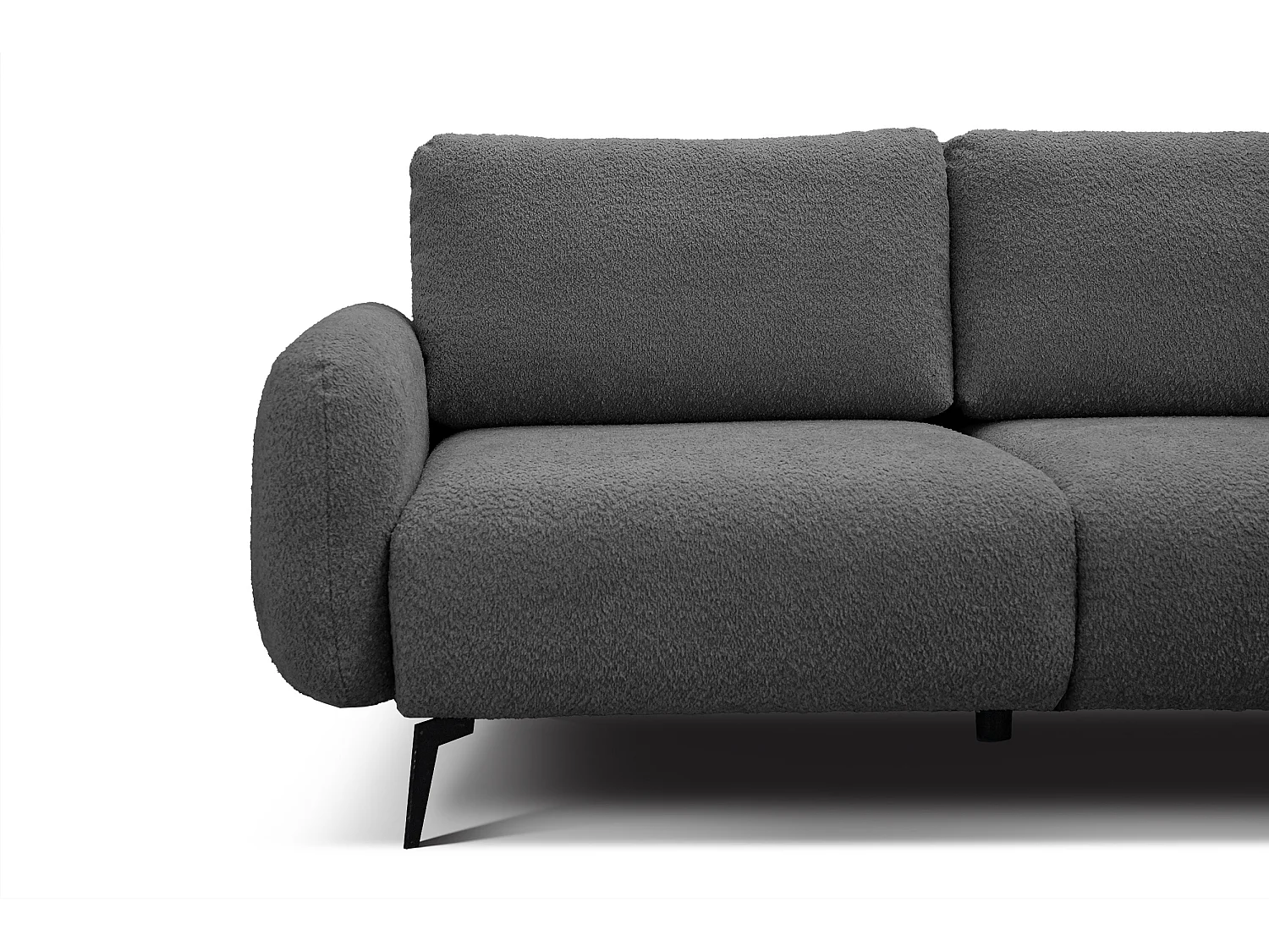 FEBE Sofa 3-Sitzer, dunkelgrau