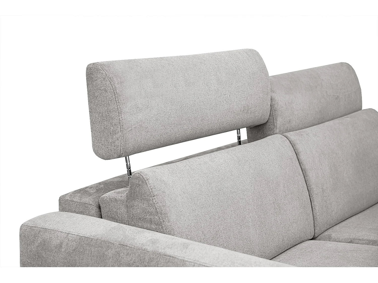 MEZO Sofa 3-Sitzer mit Schlaffunktion und verstellbare Kopfstützen, creme