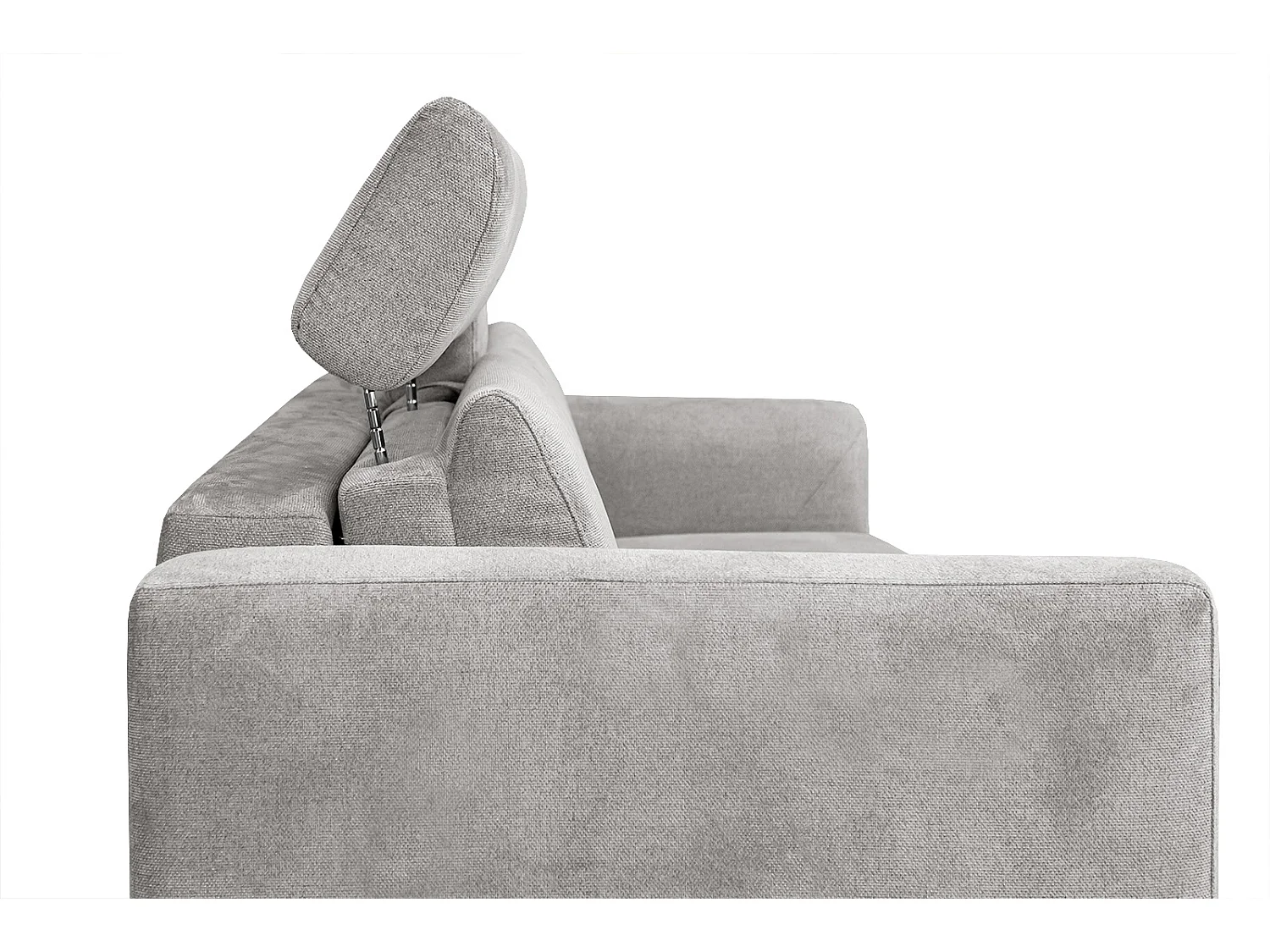 MEZO Sofa 3-Sitzer mit Schlaffunktion und verstellbare Kopfstützen, creme