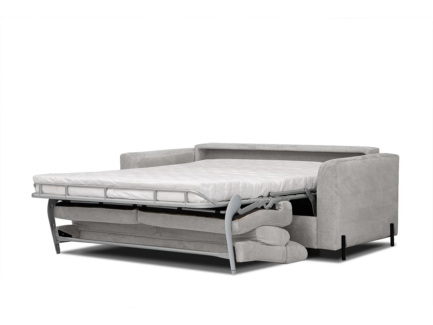 MEZO Sofa 3-Sitzer mit Schlaffunktion und verstellbare Kopfstützen, creme