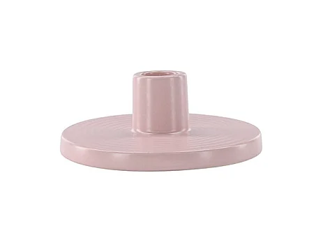 Bougeoir en Céramique "Bette" 12cm Rose Clair