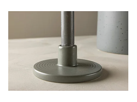 Bougeoir en Céramique "Bette" 12cm Gris