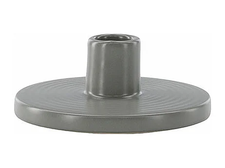Bougeoir en Céramique "Bette" 12cm Gris