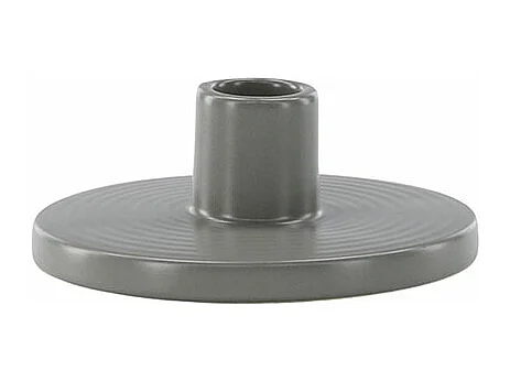 Bougeoir en Céramique "Bette" 12cm Gris