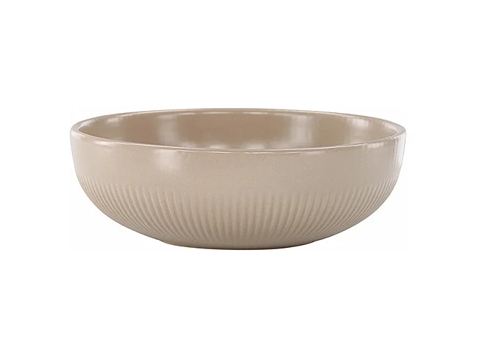 Bougeoir Design en Céramique "Posh" 18cm Beige
