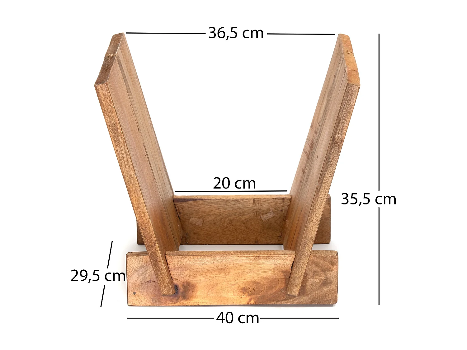 SUPPORT DE VINYLES Pop Bois massif, pour 40 LPs natur