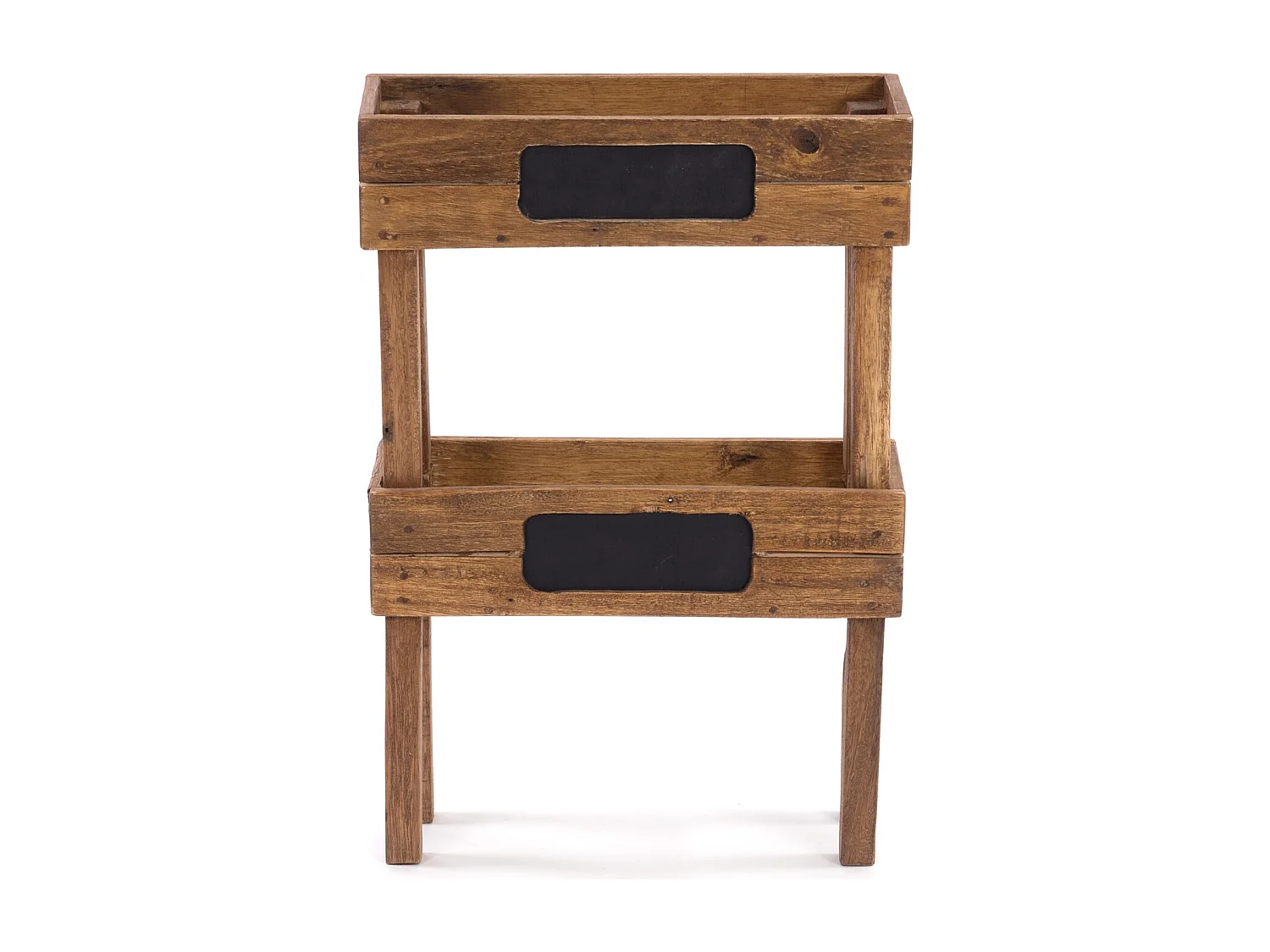 CAISSE À PLANTES Basilic Bois de recyclage massif, inscriptible, empilable couleurs naturelles