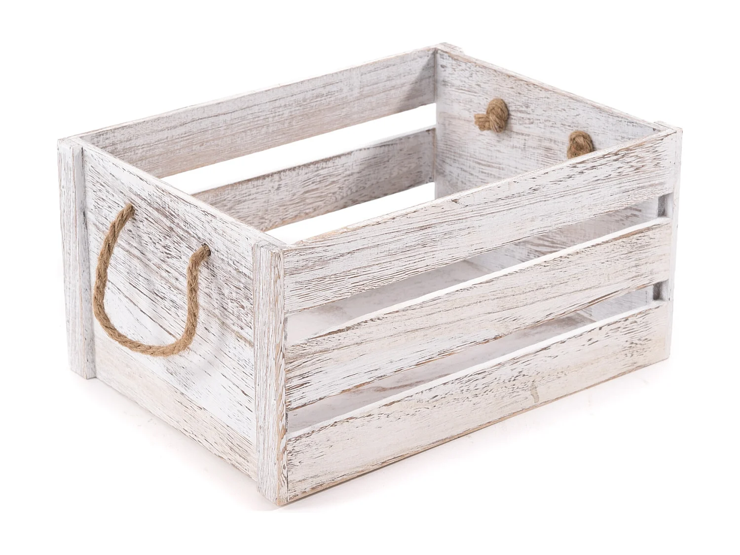 HOLZKISTEN-SET Country 3-tlg Massivholz, verschiedene Größen weiß