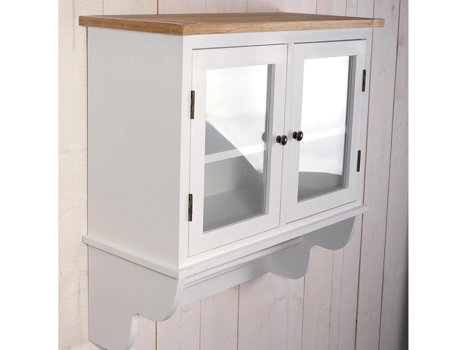 WANDSCHRANK IDA mit Glastür weiß