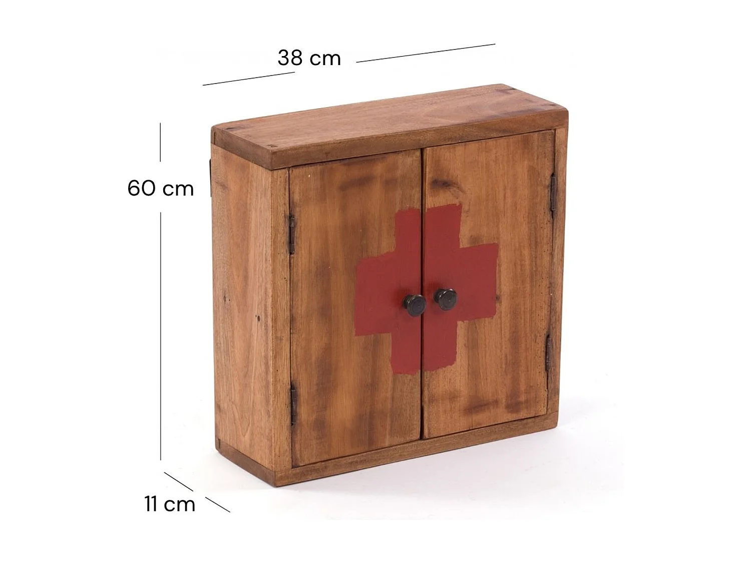 ARMOIRE À PHARMACIE MEDIC 35 Bois massif en acajou 08 honigfarben gewachst