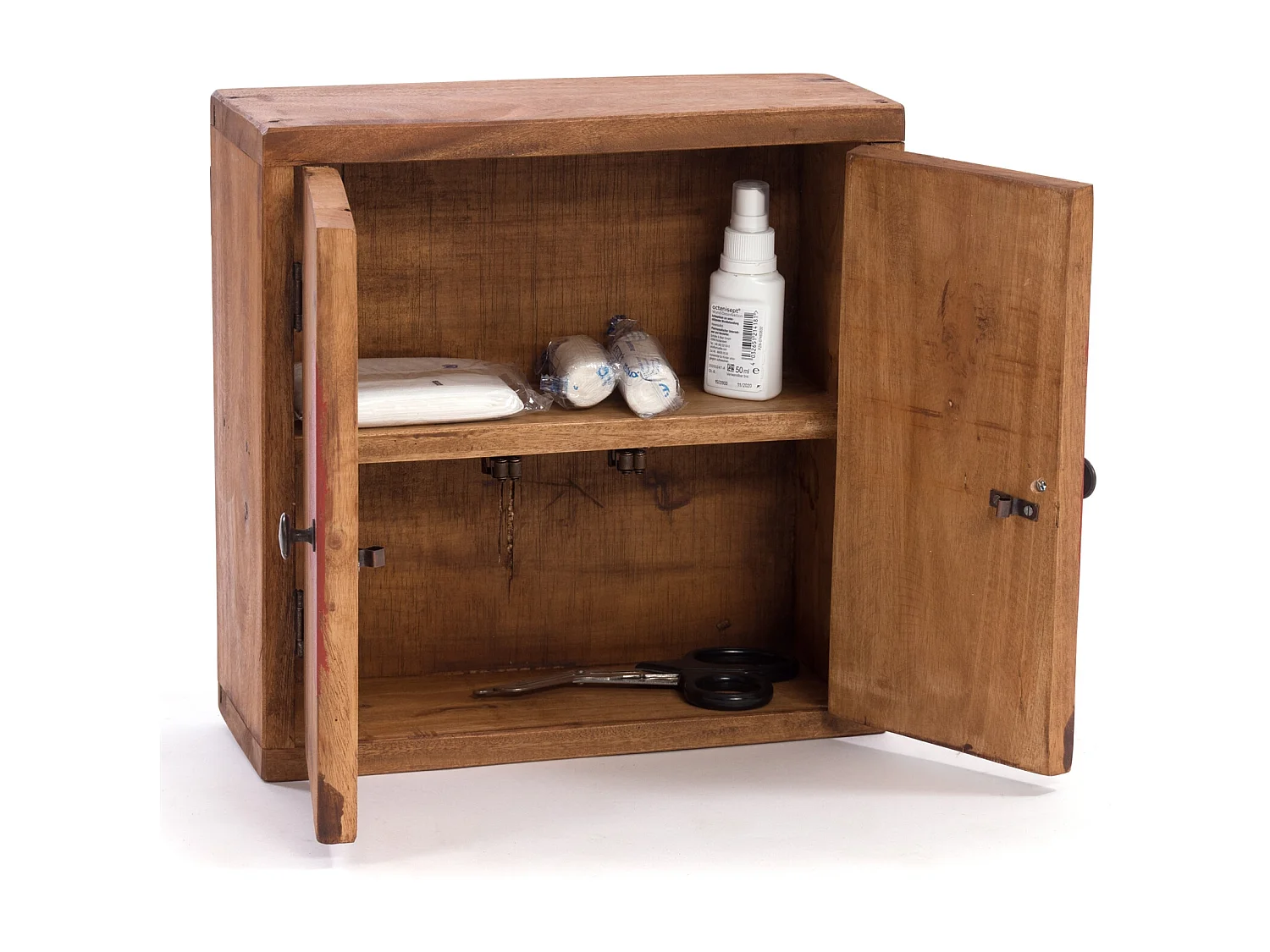 ARMOIRE À PHARMACIE MEDIC 35 Bois massif en acajou 08 honigfarben gewachst