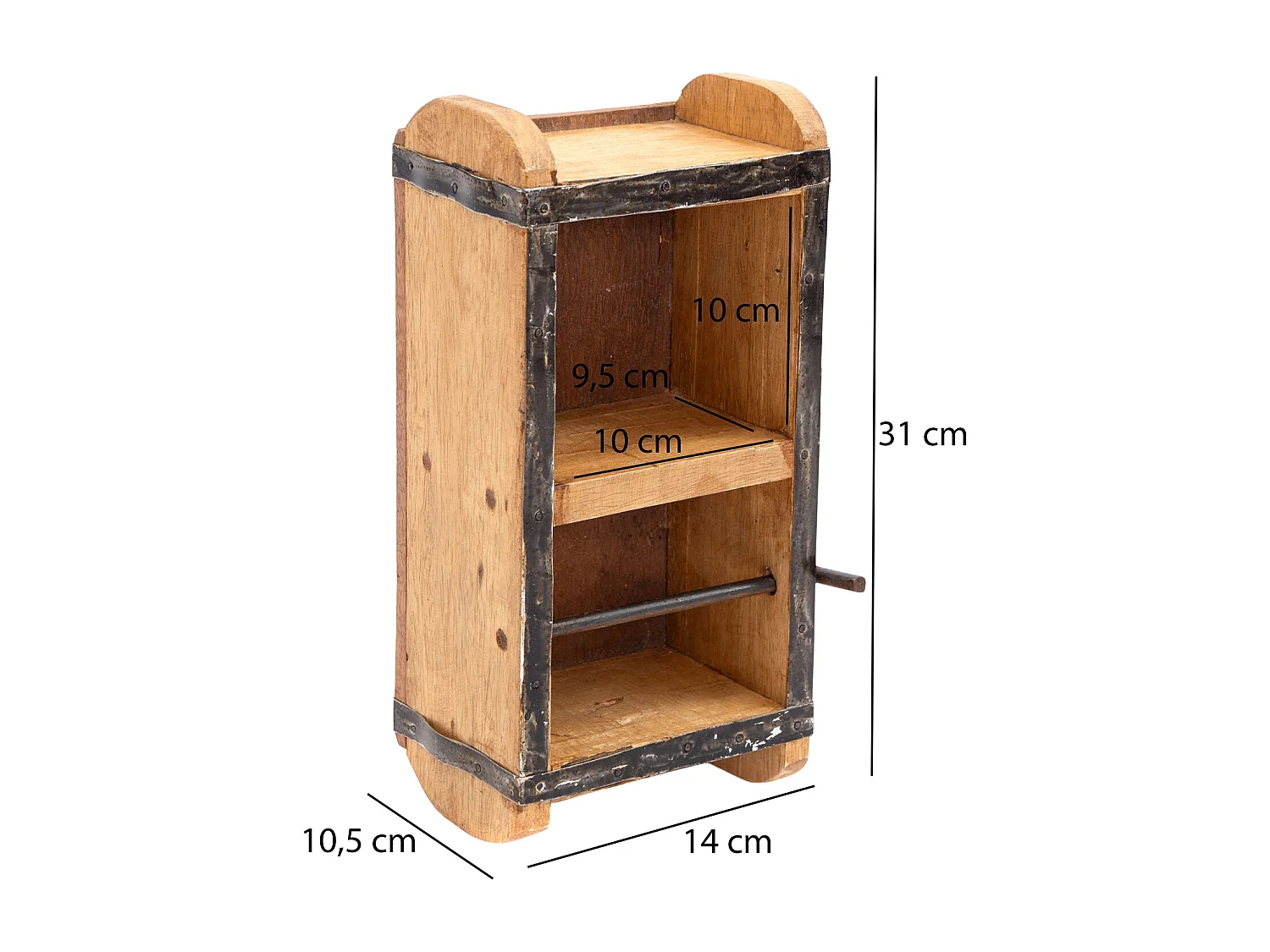 ORGANISATEUR DE RUBAN CADEAU DÉRIVE Bois massif couleurs naturelles