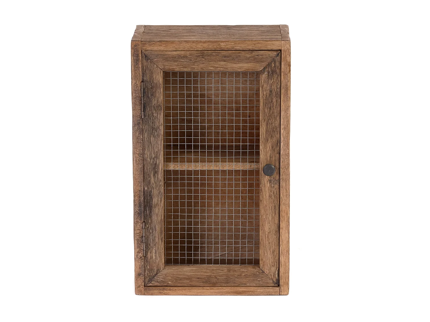 ARMOIRE MURALE Filo Bois massif, 2 compartiments avec porte couleurs naturelles