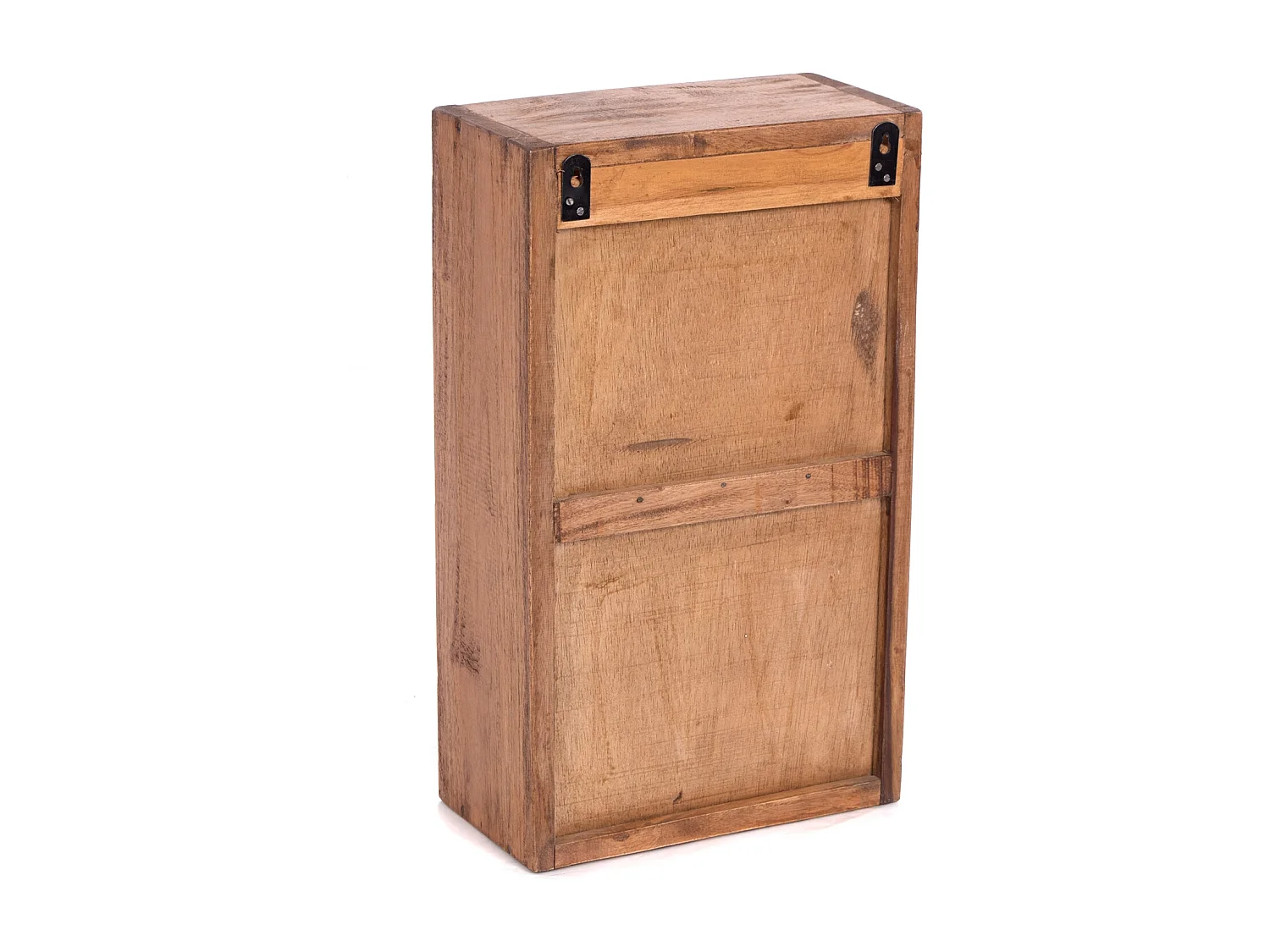 ARMOIRE MURALE Filo Bois massif, 2 compartiments avec porte couleurs naturelles