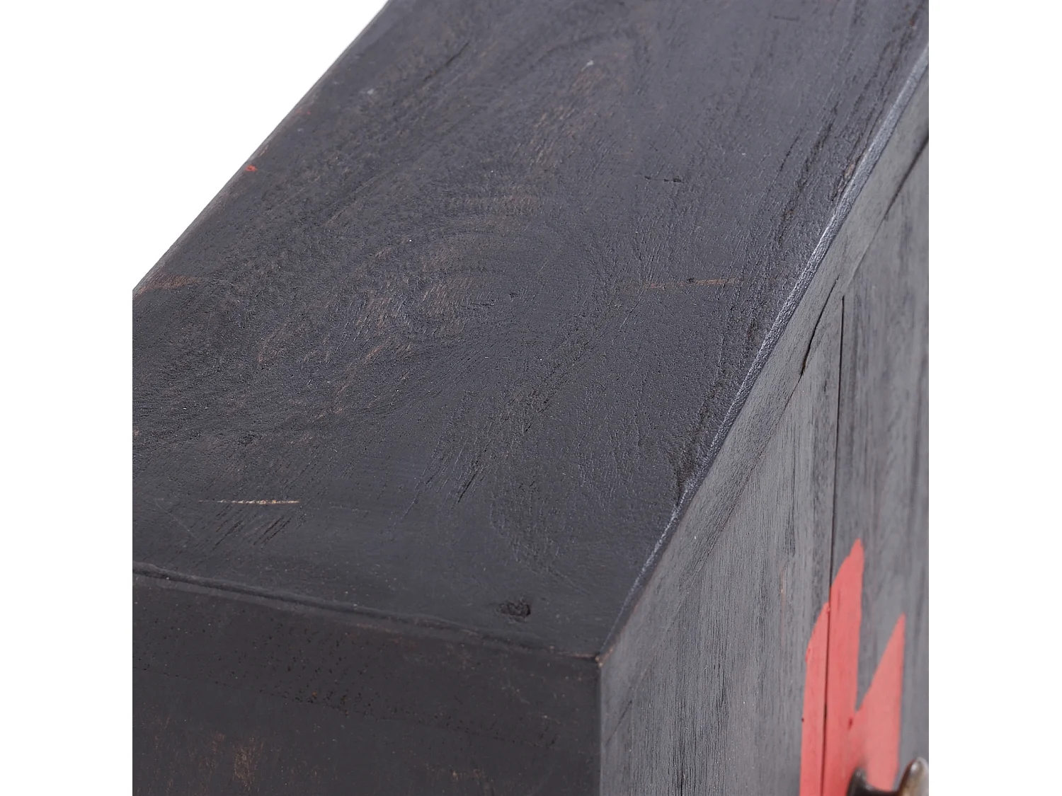 ARMOIRE À PHARMACIE MEDIC 35 Bois massif en acajou 04 schwarz-natur