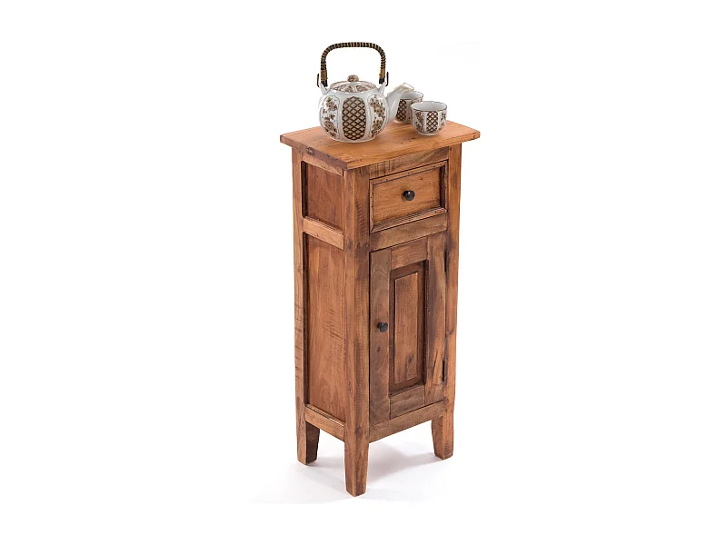 PLACARD DE COULOIR PLANTE 80 Bois de recyclage en acajou, aspect usé 08 honigfarben gewachst