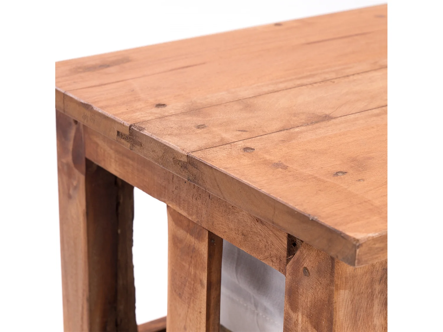 BADREGAL  Flair  mit 2 Rattan-Körben, Recyclingholz massiv 08 honigfarben gewachst