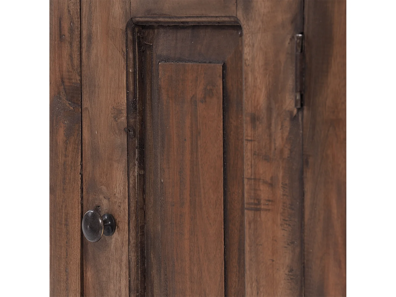 FLURSCHRANK PLANT 80 Mahagoni Recyclingholz, Used Look 02 hellbraun