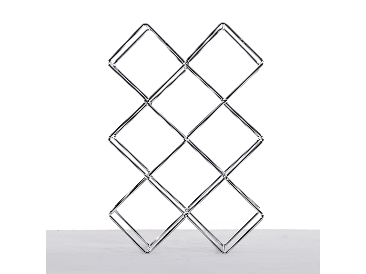 PORTE-BOUTEILLE QUADRAT Métal argent