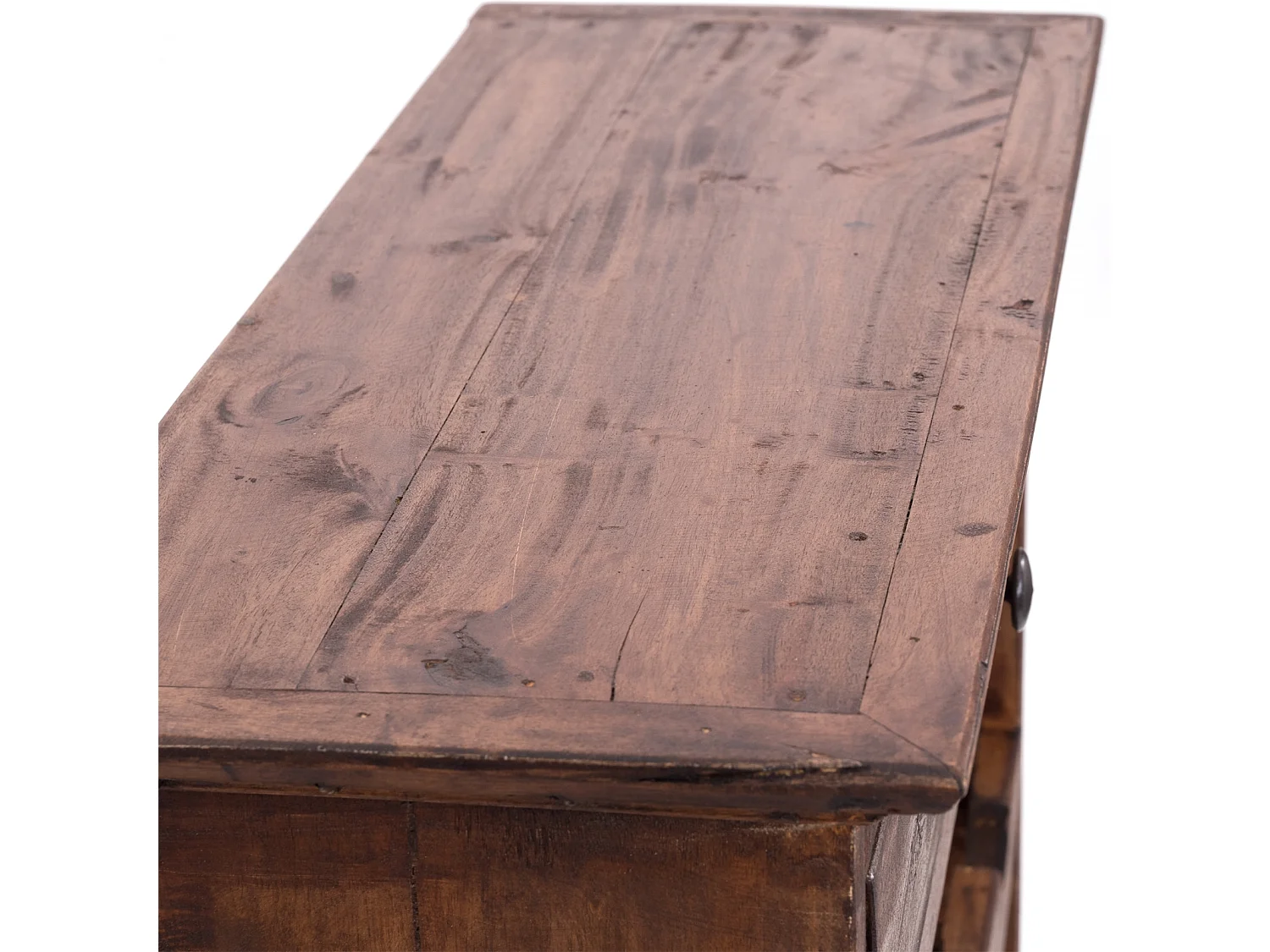 ÉTAGÈRE À BOUTEILLES CORTEZ 85 Bois de recyclage massif, pour 16 bouteilles, avec tiroir 02 hellbraun