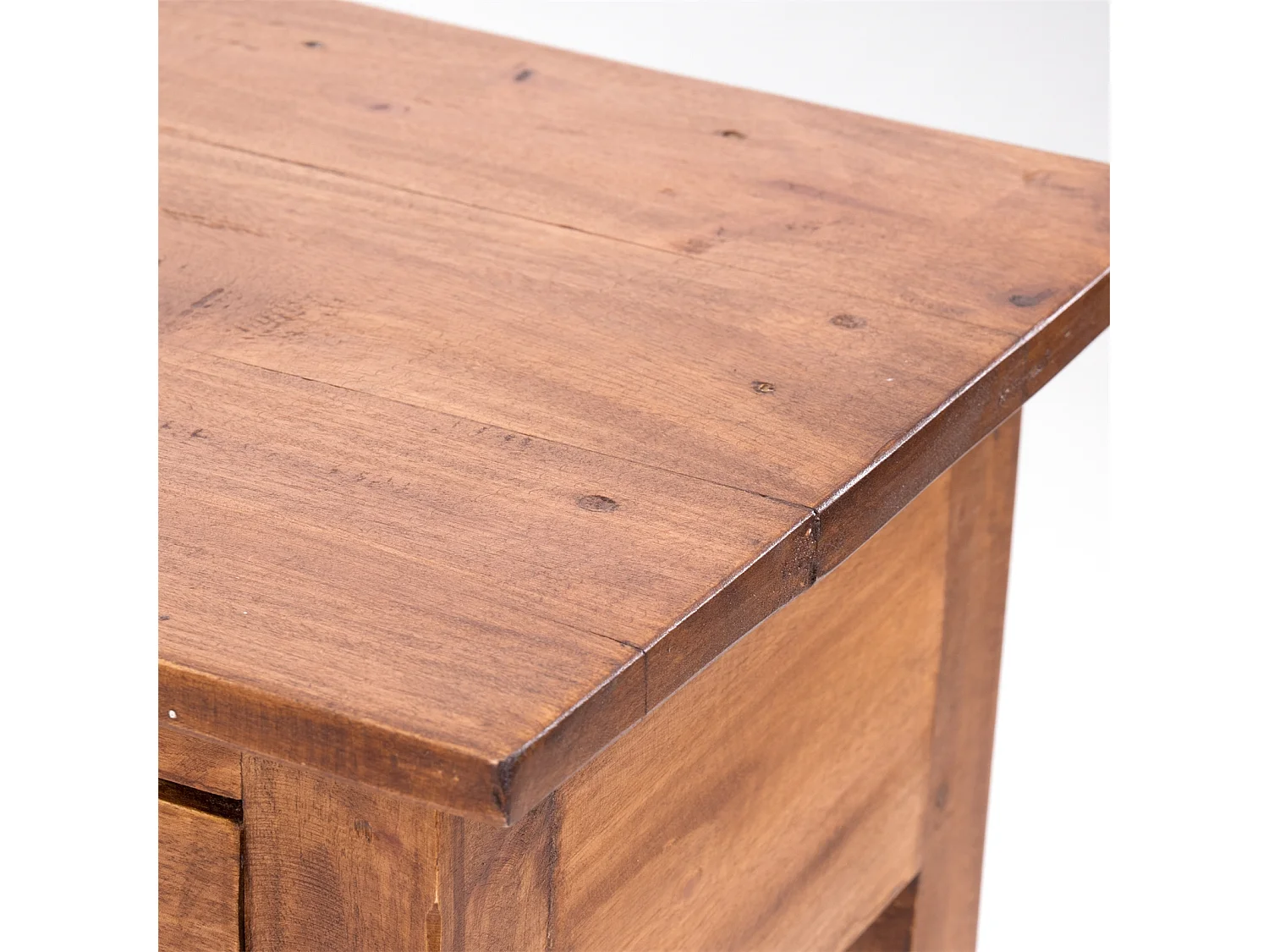 TABLE DE TÉLÉPHONE NAPOLÉON 75 Bois massif en acajou, avec tiroir 08 honigfarben gewachst