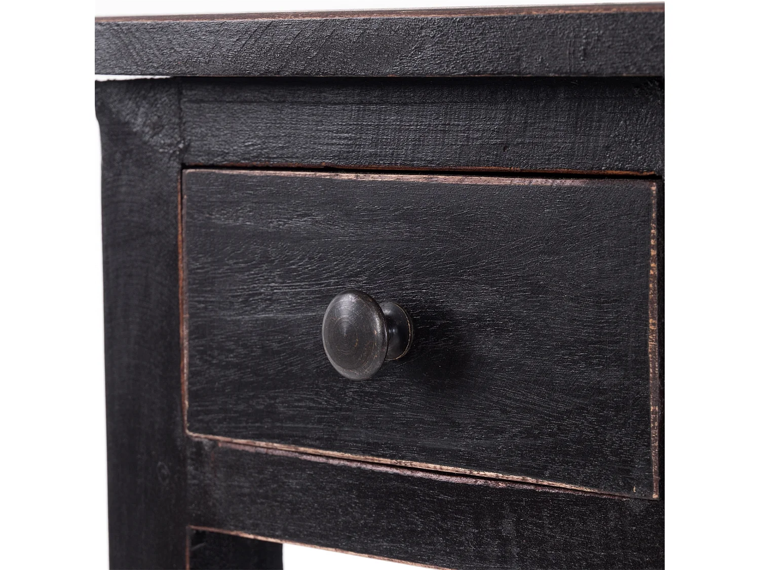 TABLE DE TÉLÉPHONE NAPOLÉON 75 Bois massif en acajou, avec tiroir 09 voodoo - schwarz