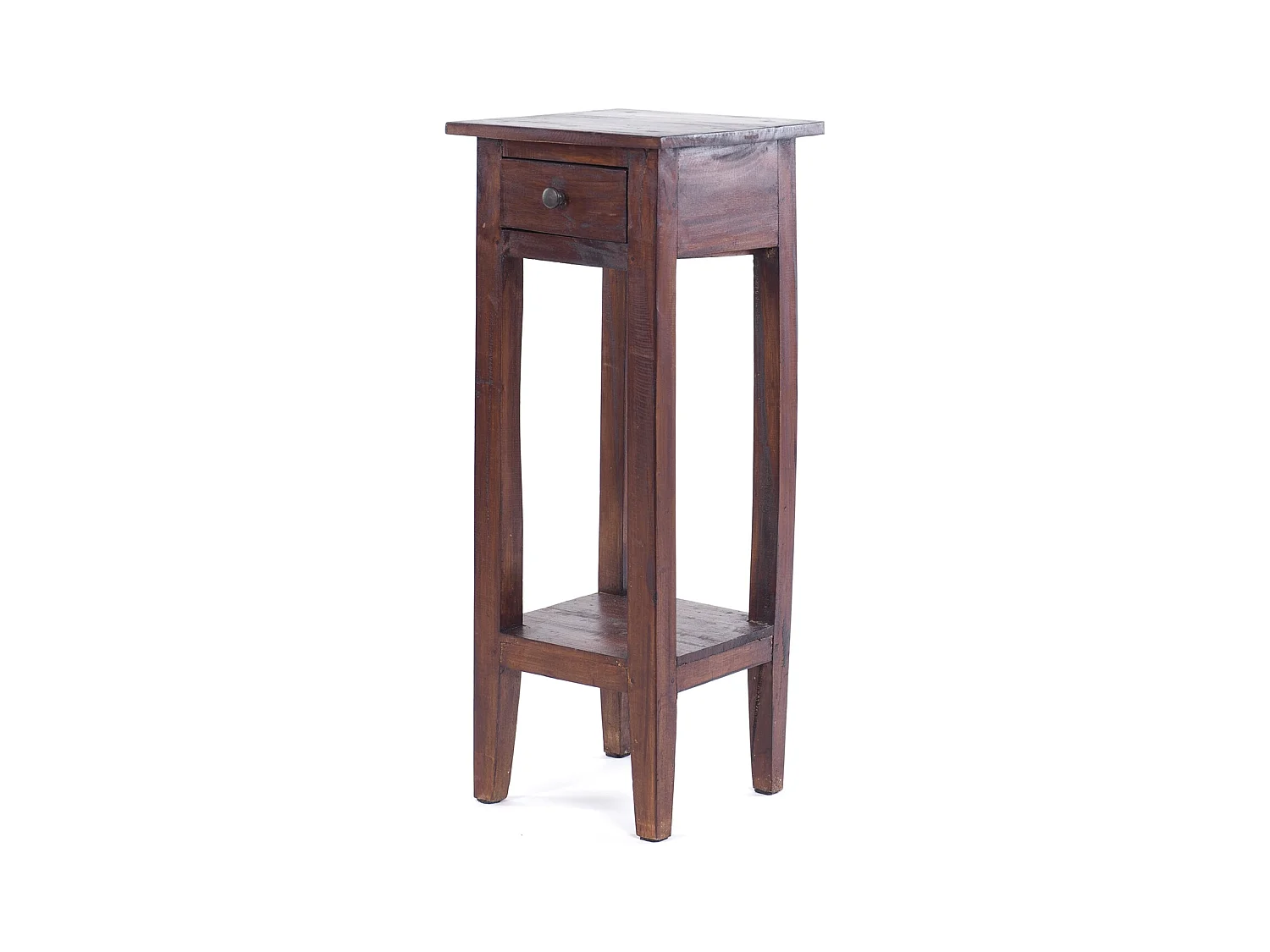 TABLE DE TÉLÉPHONE NAPOLÉON 75 Bois massif en acajou, avec tiroir 03 dunkelbraun
