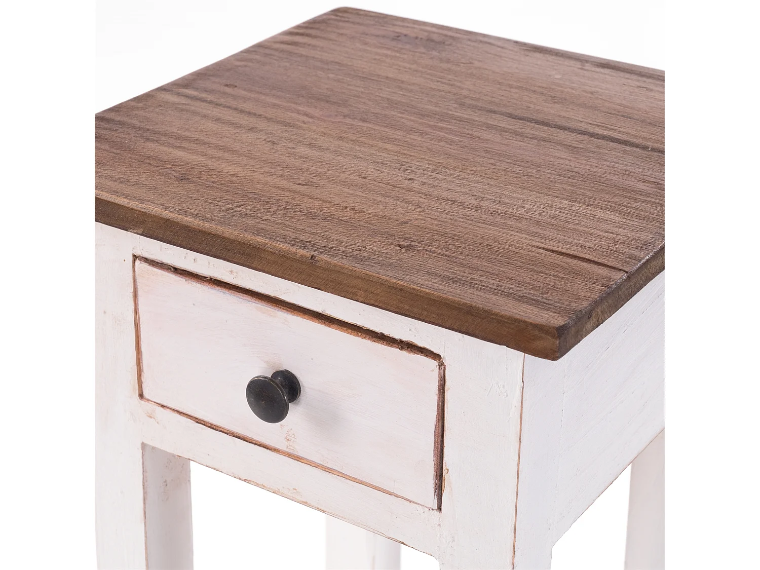 TABLE DE TÉLÉPHONE NAPOLÉON 75 Bois massif en acajou, avec tiroir 06 weiß-landhaus