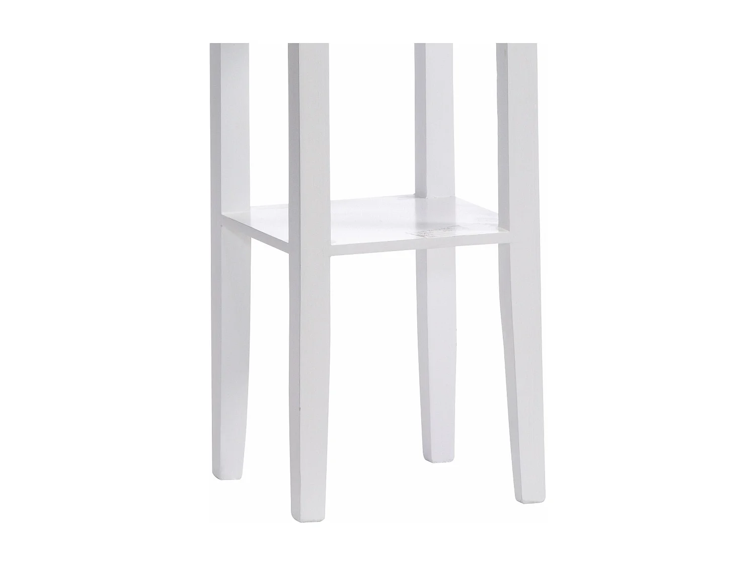 TABLE DE TÉLÉPHONE Style maison de campagne Bois, avec tiroir blanc