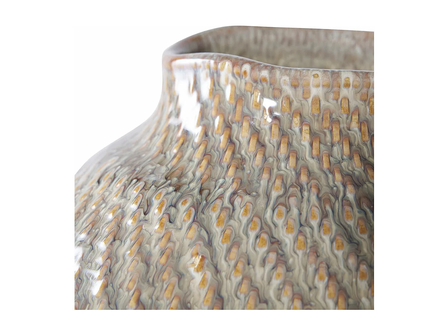 Lagos vase blanche, verte.