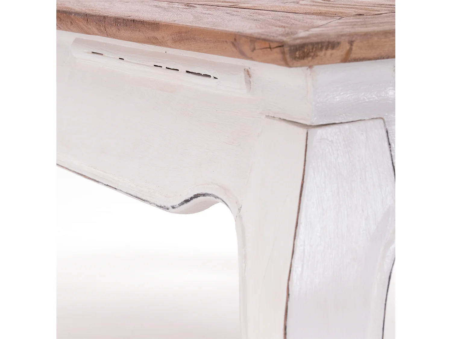 TABLE À OPIUM EST 100 Bois de recyclage massif en acajou 06 weiß-landhaus