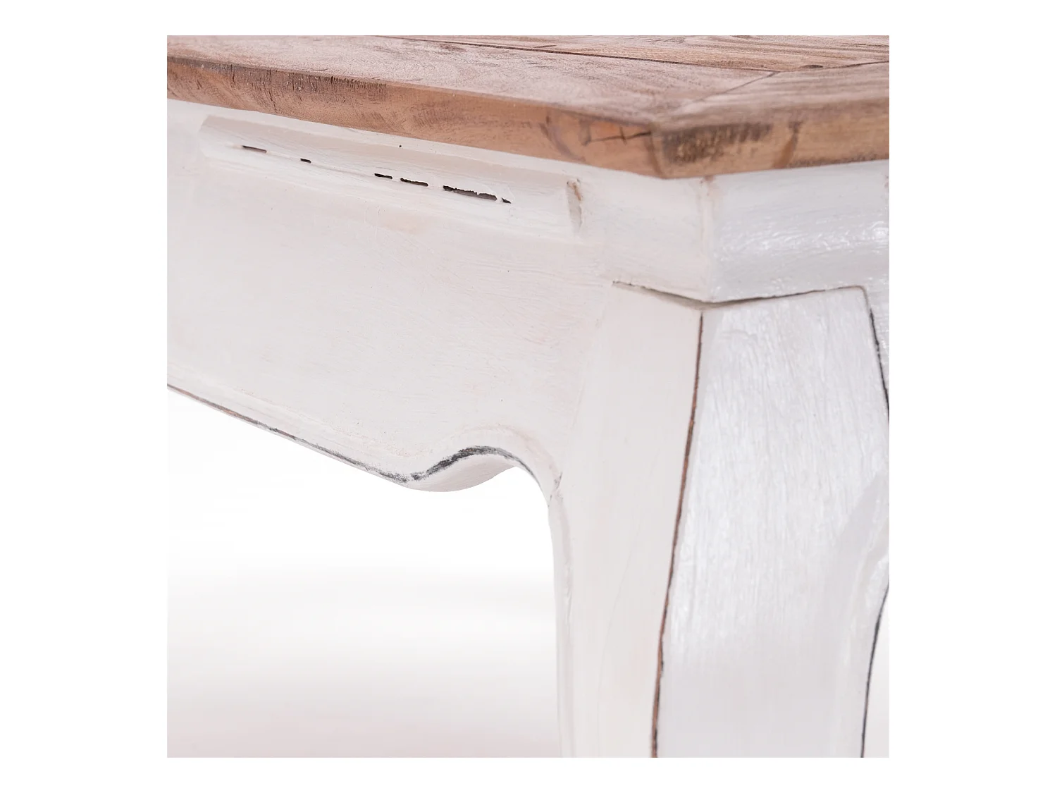 TABLE À OPIUM EST 100 Bois de recyclage massif en acajou 06 weiß-landhaus