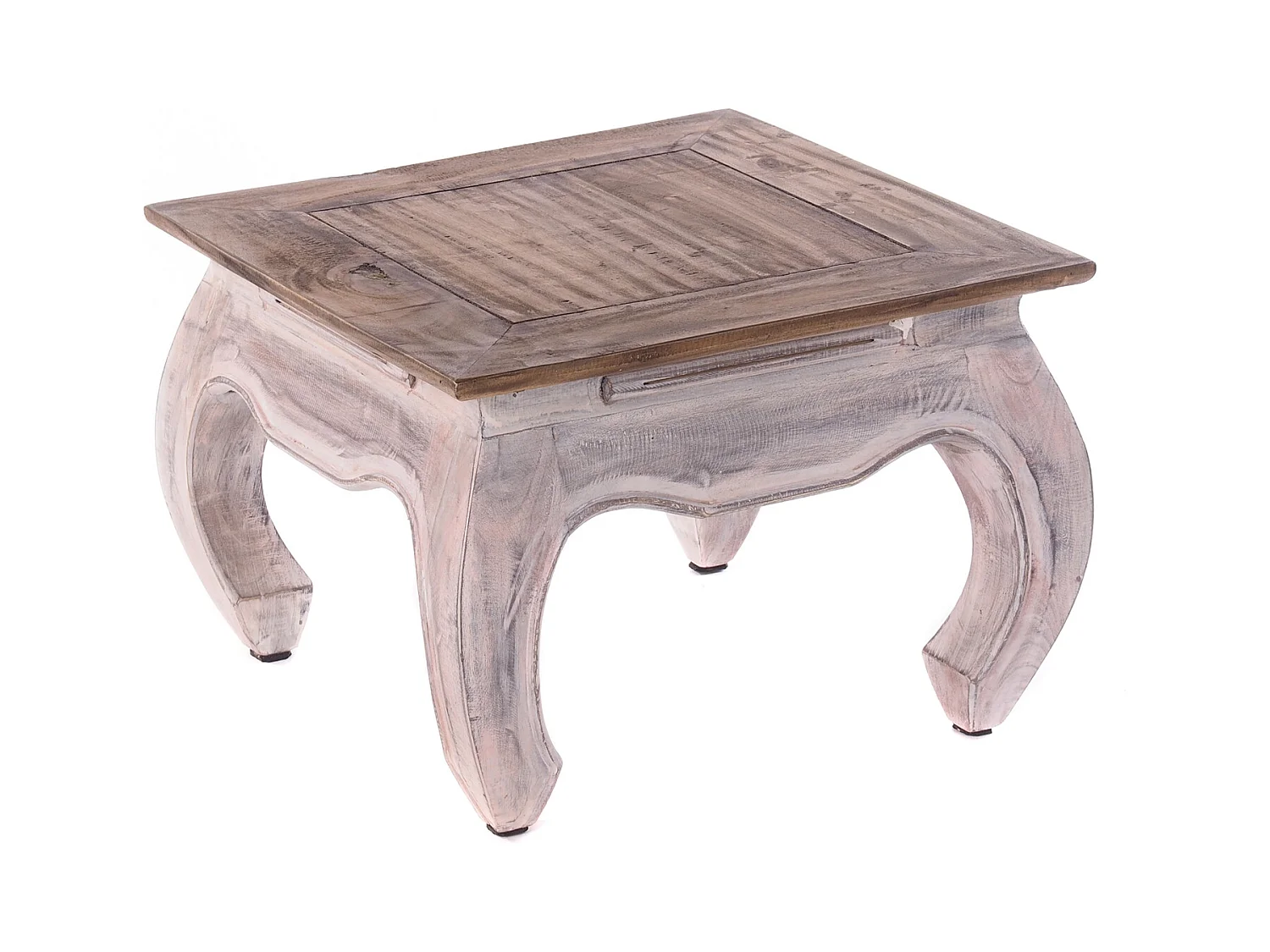 OPIUMTISCH MAHA 50 Mahagoni Massivholz 05 weiß-natur