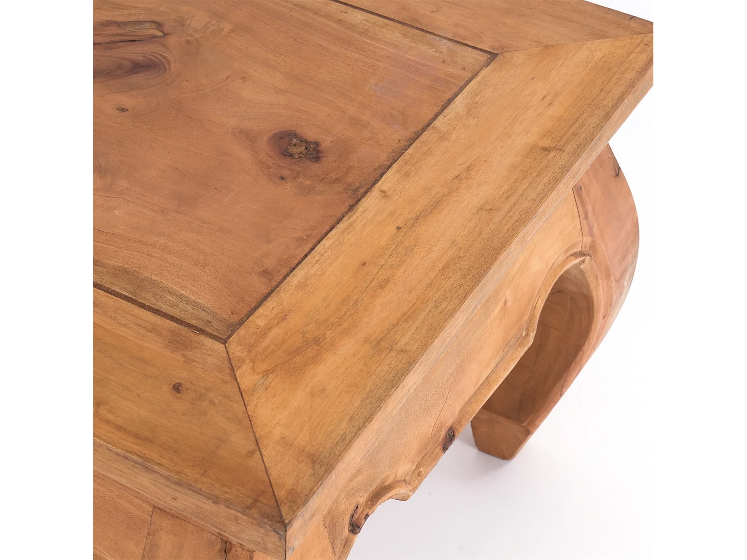 TABLE À OPIUM MAHA 50 Bois massif en acajou 08 honigfarben gewachst