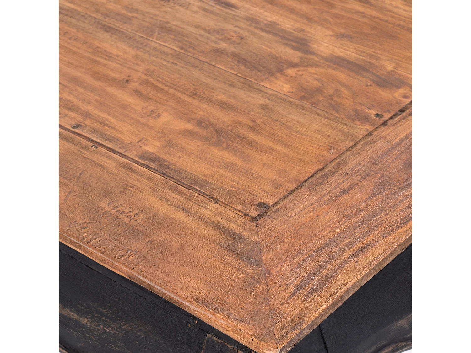 TABLE À OPIUM EST 100 Bois de recyclage massif en acajou 04 schwarz-natur