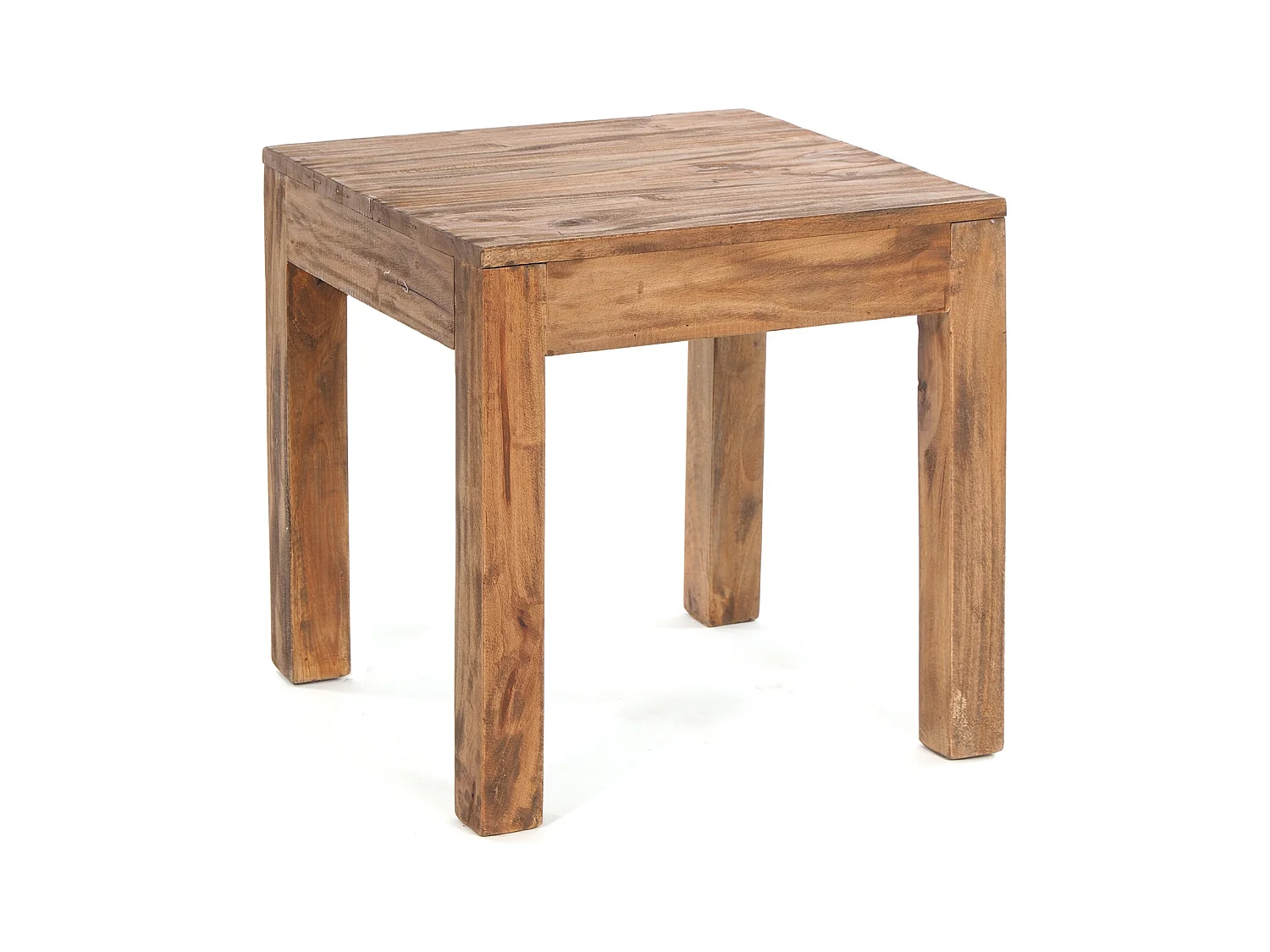 TABLE BASSE CARRE 50 Bois de recyclage massif couleurs naturelles