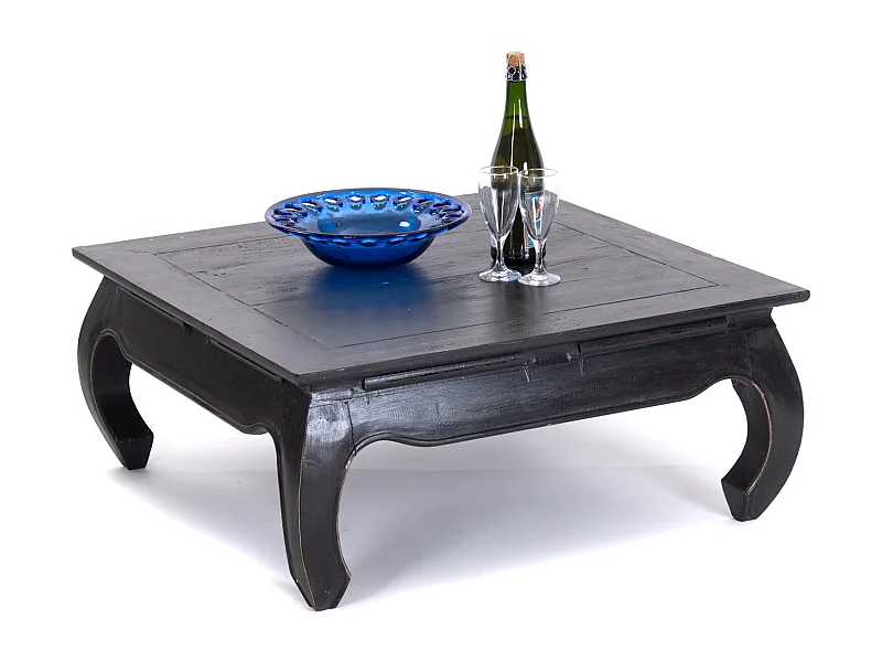 OPIUMTISCH EAST 80 Mahagoni Massivholz 09 voodoo - schwarz