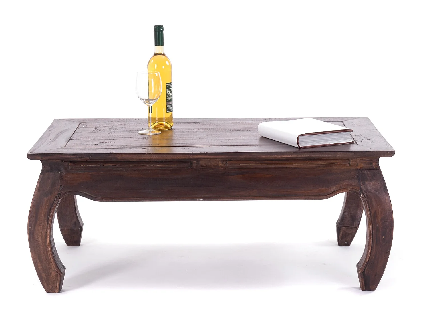 TABLE À OPIUM EST 100 Bois de recyclage massif en acajou 03 dunkelbraun