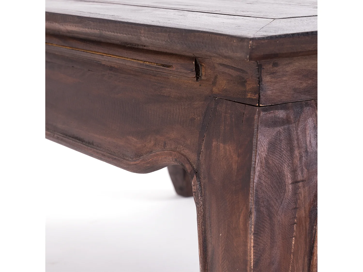 TABLE À OPIUM EST 100 Bois de recyclage massif en acajou 03 dunkelbraun