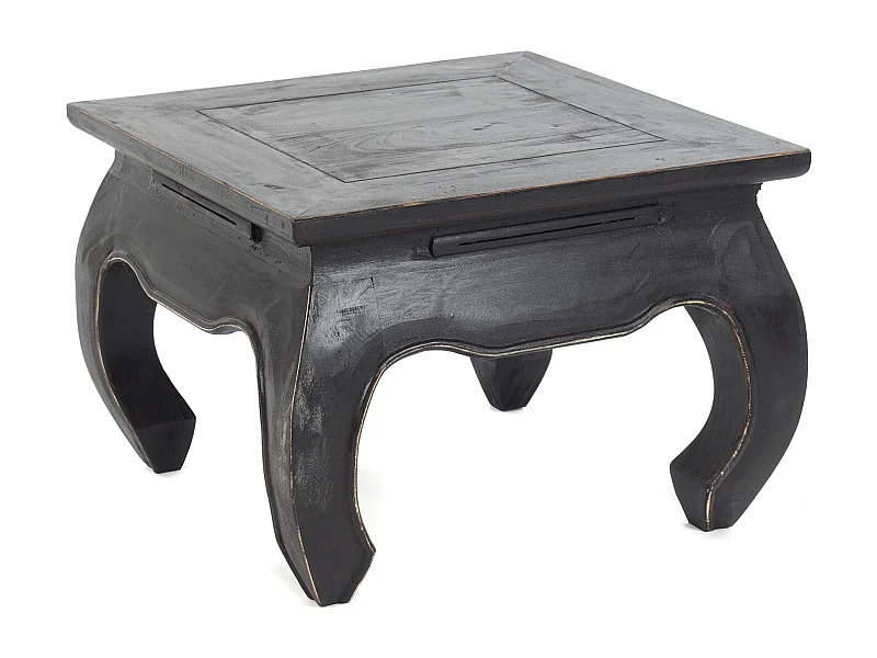 OPIUMTISCH MAHA 50 Mahagoni Massivholz 09 voodoo - schwarz