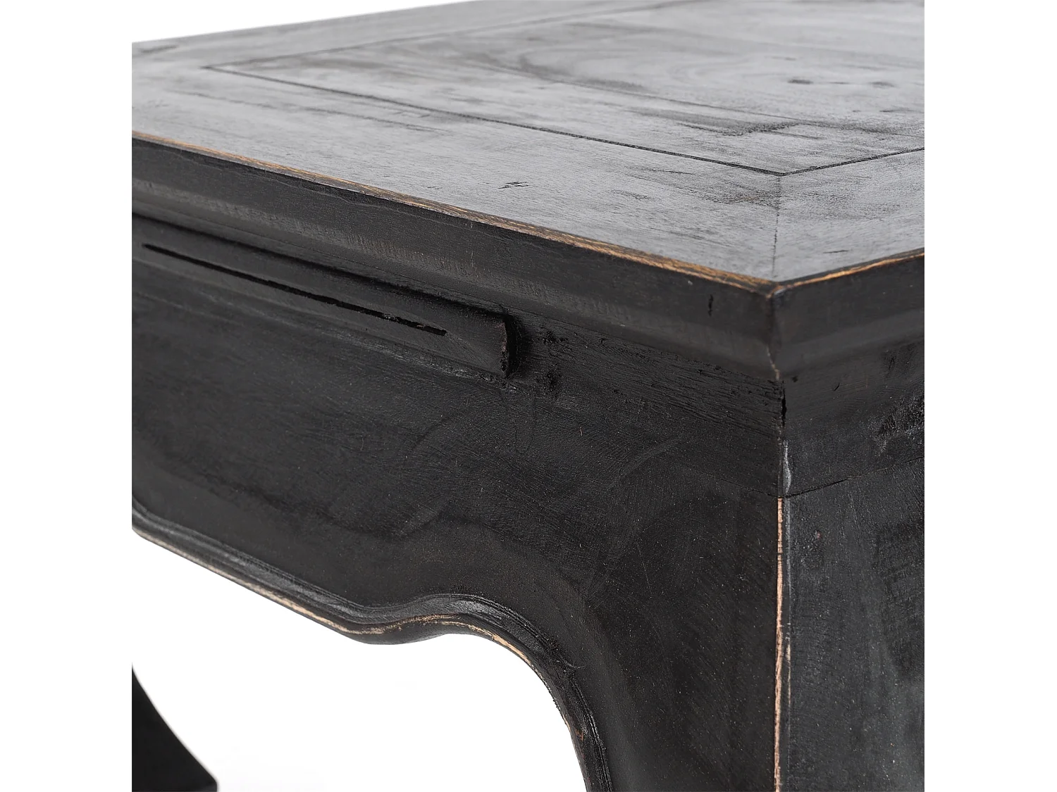 TABLE À OPIUM MAHA 50 Bois massif en acajou 09 voodoo - schwarz