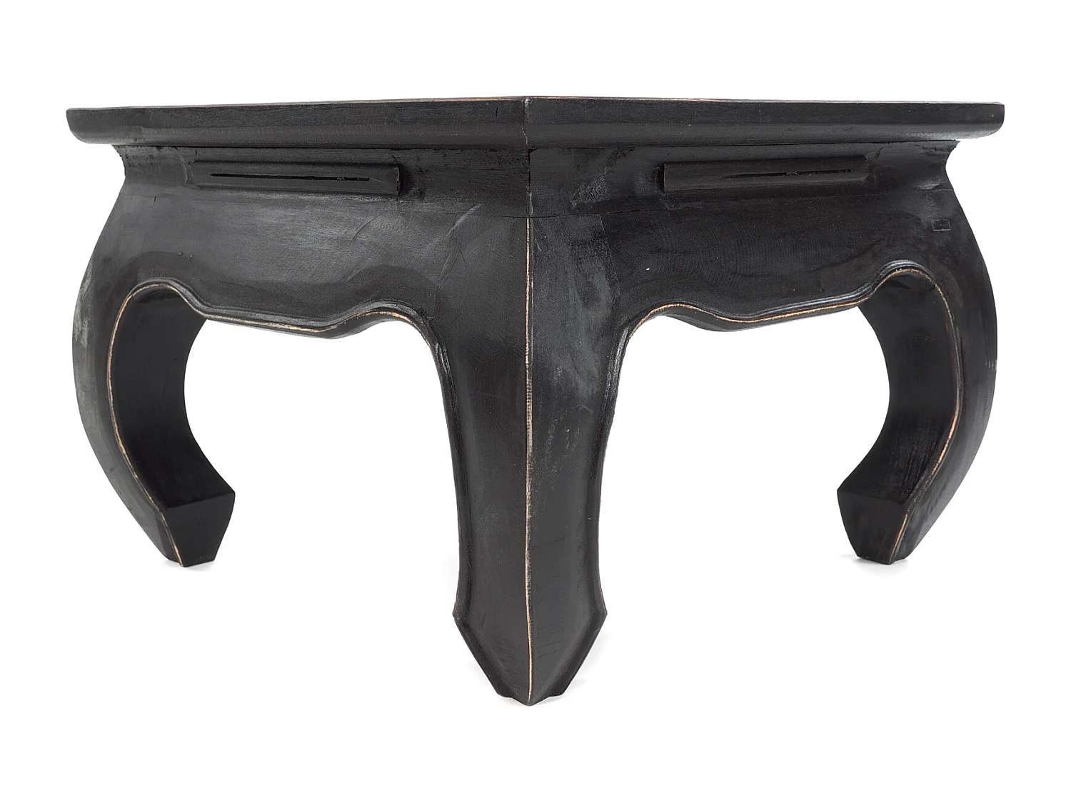 TABLE À OPIUM MAHA 50 Bois massif en acajou 09 voodoo - schwarz